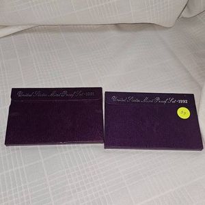 1991,1992 US Mint Proof Sets (2)