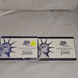 1999,2000 US Mint Proof Sets (2)