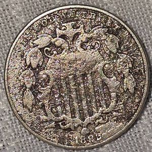 1876 Shield Nickel 5c