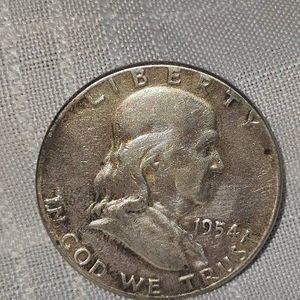 1954 Franklin Half, 50c