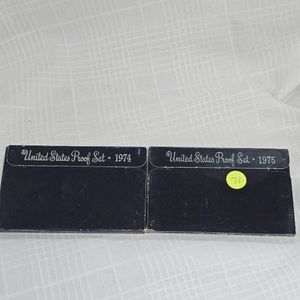 1974,1975 US Mint Proof Sets (2)
