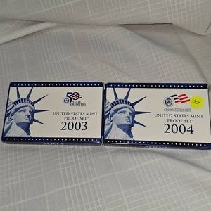 2003,2004 US Mint Proof Sets (2)