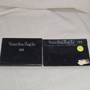 1978,1981 US Mint Proof Sets (2)