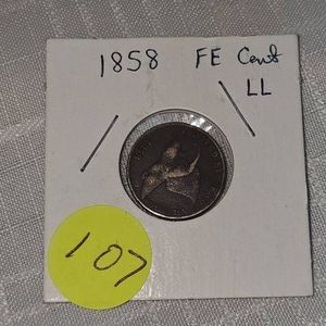 1858 Flying Eagle Cent, FE Large Letters