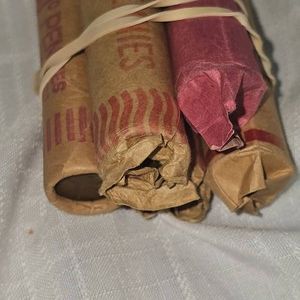 5 Rolls Wheatback Pennies(250), 1c