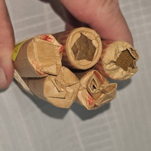 5 Rolls Wheatback Pennies, 1c, (250)
