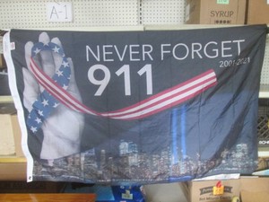 (CNTR) 3 ft x 5 ft Never Forget 911...