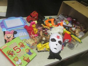 (G-1) Box Full of Assorted Toys...