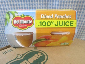 (C-2) 6 - 4-Cup Packs of Del Monte ...