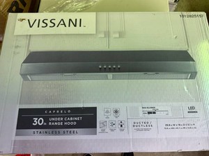 Vissani 30 Under Cabinet Range Hood-Stainless Steel