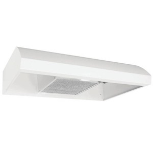 $145 Broan  30 White 4-Way Convertible Under-Cabinet Range Hood
