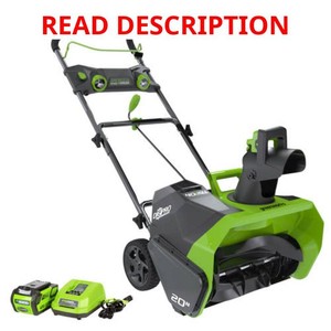 $359 Greenworks  G-MAX 20 40-Volt DigiPro Single-Stage Brushless Cordless Snow Blower