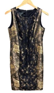 LLFR - Cocktail Dress - Donna Ricco Black Lace Floral