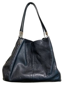 LLFR - Shoulder Bag - Coach Madison Phoebe Pebbled Leather Silver Hardware