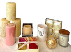 LRFE - Candle Lot - Mixed Assorted Decorative Candles (Lot of 12)