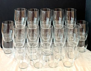 LRFE - Clear Drinking Glasses (Lot of 34)