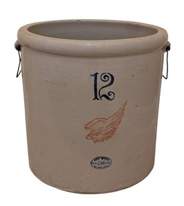 LR - Vintage Red Wing 12 Gallon Crock