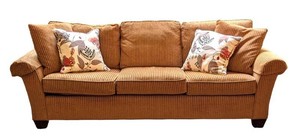LR - Vintage Sofa - Stickley Rust Colored Sofa