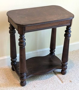 MB - Mahogany Side Table Accent Table