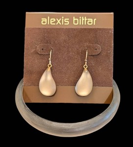 DR - Alexis Bittar Lucite Earrings & Bracelet Set