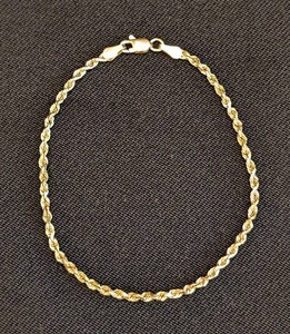 DR - 14K Gold Rope Bracelet