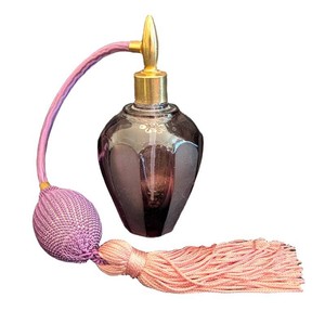 K - Perfume Atomizer Purple Glass With Tassel