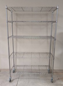 G - Wire Shelving Unit - Metal Storage Shelf With Casters