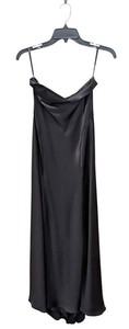 LLR - Evening Gown - Monique Lhuillier Strapless Black Silk Size 10