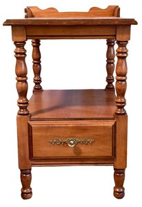 LBR1 - Vintage Nightstand Tell City Andover Finish 48 Pattern 8514