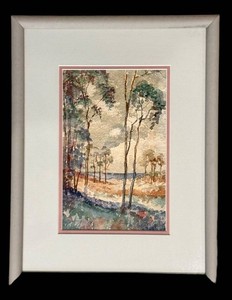 LLFR - Watercolor Framed Landscape Artwork