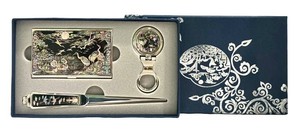 LLFR - Mother of Pearl Inlay Korean Gift Set Crane & Pine Tree