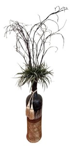 LR - Decorative Floor Vase With Foliage
