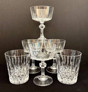 K - Crystal Glassware Set Princess House Esprit & Old Dublin (Lot of 6)