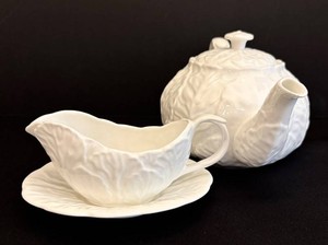 K - Bone China Coalport Countryware Teapot, Gravy Boat And Under Plate