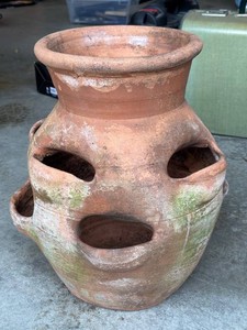 G - Strawberry Pot - Craven Pottery Terracotta Planter