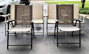G - Outdoor Folding Chairs 6-Piece Set