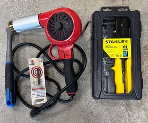 G - Heat Gun, Stanley Rivet Kit & Hyde Scraper Blade Mixed Lot