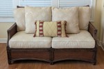 SR - Rattan Loveseat - Vintage Henry Link West Indies