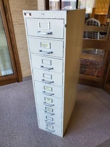Unique Size 9 Drawer Metal Cabinet - Many uses for this One