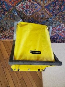 Lightly used Rubbermaid Janitorial rolling Garbage Basket