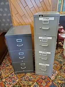 2 metal Office Bank Cabinets&nbsp