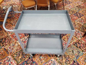 Heavy Duty Metal Bank coin Cart on rollers