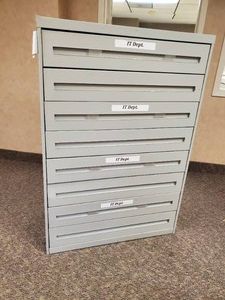 Unique 8 Drawer 52 High Metal Cabinet&nbsp