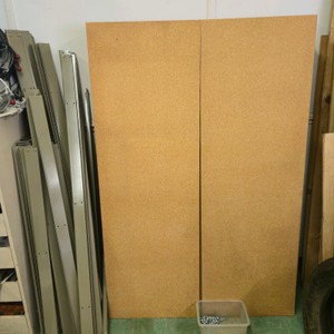 Lot of Office Cubicle Panels, Metal Frames, Trim Rails, and Hardware