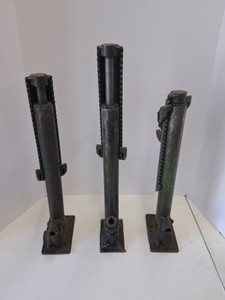 Lot of 3 Adjustable Steel Jack Posts