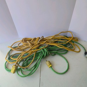 Lot of 2 Heavy Duty Outdoor Extension Cords