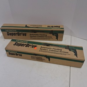 Lot of 2 Hitachi SuperDrive Collated Drywall Screw Boxes