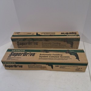 Lot of 2 Hitachi SuperDrive Collated Drywall Screw Boxes