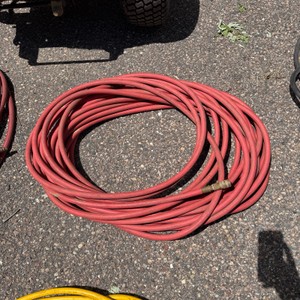 Heavy Duty Red Air Hose with Brass Coupler