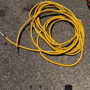 Yellow Air Hose with Quick Connect Fittings